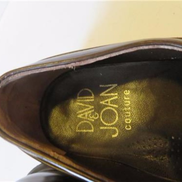 DAVID & JOAN COUTURE BROWN LEATHER LOAFER SIZE 8.5 - Picture 6 of 6